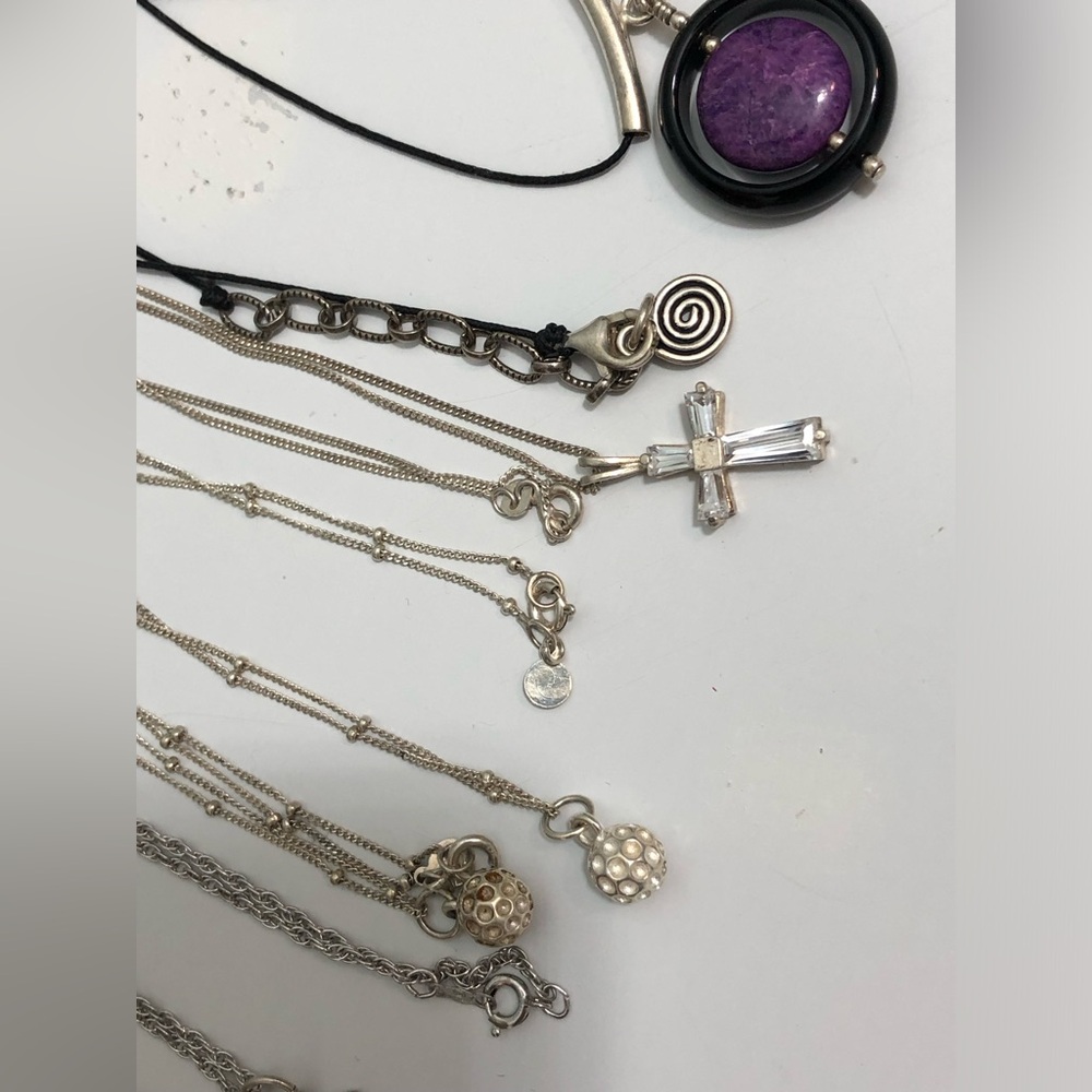 Sterling silver Necklaces Lot Of Jewelry - Picture 7 of 8